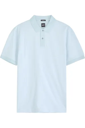 HUGO BOSS Patterned-intarsia Cotton Polo Shirt - - M
