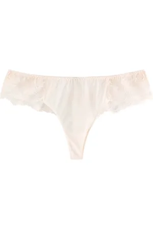 Simone Pérèle Simone PÉRÈLE Intrigue Tanga Embroidered Tulle Briefs - - 3 (UK 12 / M)