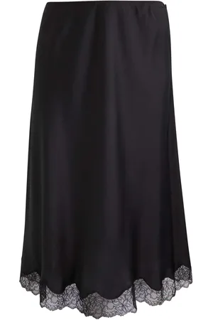 The Row Irene Lace-trimmed Silk Midi Skirt - - 6 (UK10 / S)