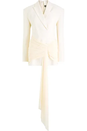 DAVID KOMA Draped Stretch-wool Blazer Dress - - 10 (UK10 / S)