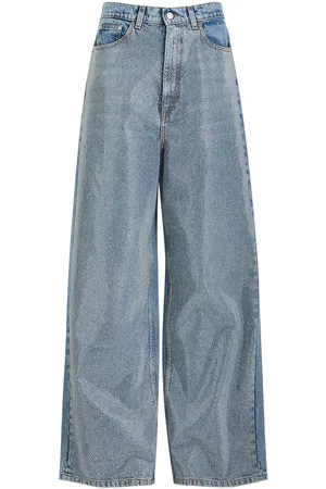 Stella McCartney Hotflix Stud-embellished Wide-leg Jeans - - 29 (W29 / UK12 / M)