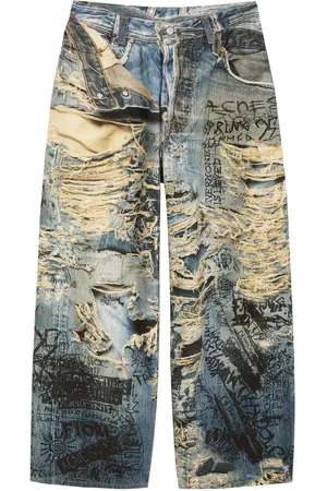 Acne Studios Printed Wide-leg Jeans - - 48 (IT48 / M)