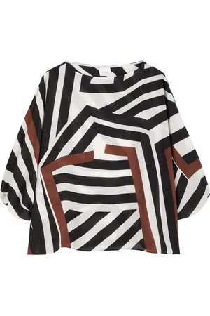 Max Mara Camino Abstract-print Silk Blouse - - M/L (UK14 / L)