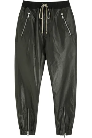 Rick Owens Leather Track Trousers - - 48 (IT48 / M)