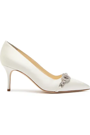Manolo Blahnik Asapump Satin Sandals - - 37 (IT37 / UK4)