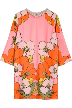 Borgo De Nor Cocoa Floral-print Chiffon Mini Dress - - 10 (UK10 / S)