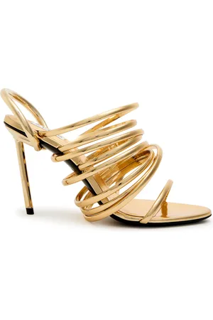 Alaïa Strappy 90 Leather Sandals - - 36 (IT36 / UK3)