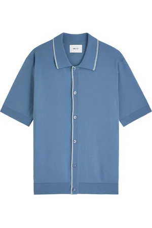 NN.07 Nolan Knitted Polo Shirt - - L