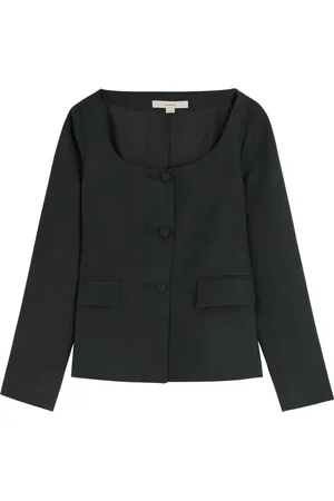 Remain by Birger Christensen Open Neck Fitted Woven Jacket - - 38 (UK10 / S)