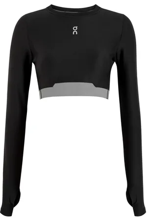 On Running Train Stretch-jersey Cropped top - - L (UK14 / L)