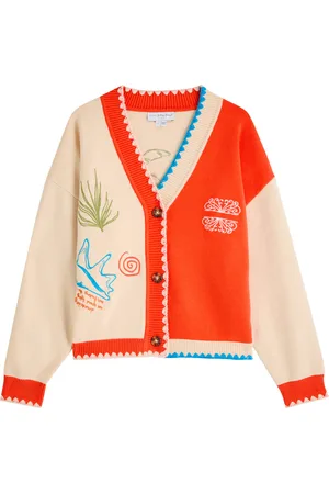 Never Fully Dressed Cream and Sol De Palma Knit Cardigan - L (UK14 / L)