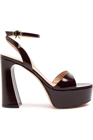 Gianvito Rossi Nancy 70 Patent Leather Platform Sandals - - 37 (IT37 / UK4)