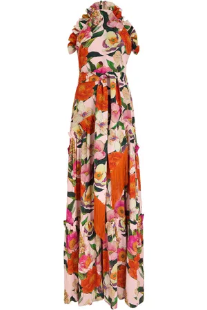 Borgo De Nor Tatiana Floral-printed Linen-blend Midi Dress - - 12 (UK12 / M)