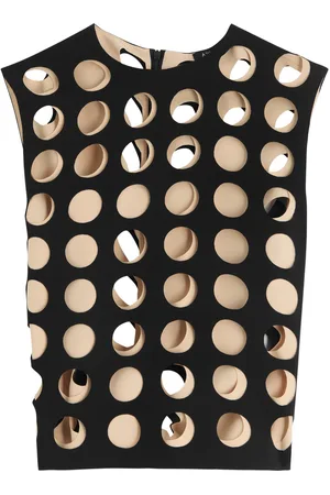 A.W.A.K.E. MODE Laser-cut Cut-out Crepe top - - 42 (UK14 / L)