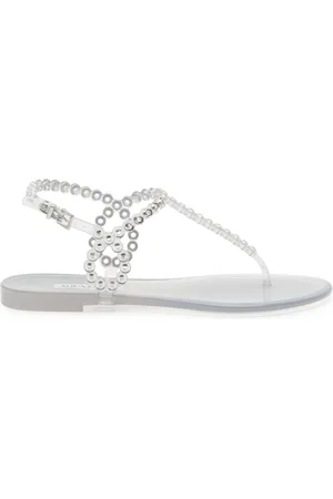 Aquazzura Almost Bare Embellished Rubber Sandals - - 37 (IT37 / UK4)