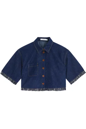 ZIMMERMANN Rhiannon Fringe-trimmed Cropped Shirt - 1 (UK 10 / S)