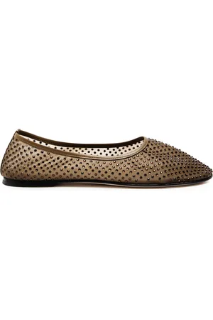 Dear Frances Balla Crystal-embellished Mesh Ballet Flats - - 37 (IT37 / UK4)