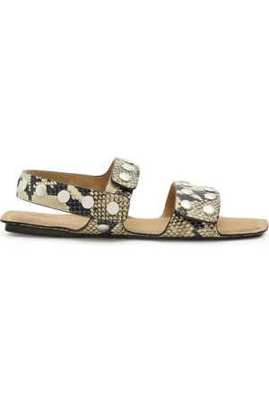 Khaite Boden Python-effect Leather Sandals - - 37 (IT37 / UK4)