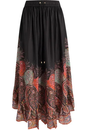 ZIMMERMANN Rhiannon Ruffle Silk Midi Skirt - - 0 (UK 8 / S)