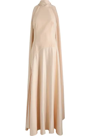 Solace Cece Draped Satin and Crepe Maxi Dress - - 8 (UK12 / M)