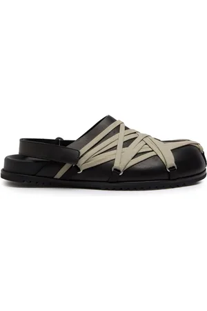 Rick Owens Mega Lace Leather Mules - - 40 (IT40 / UK6)