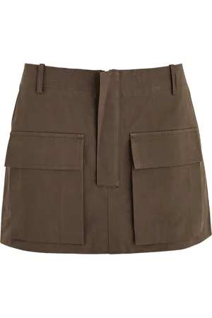 AEXAE Cotton Mini Cargo Skirt - - S (UK8-10 / S)