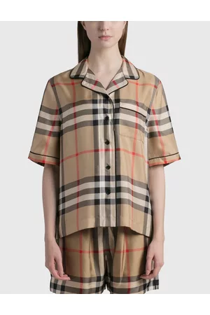 Burberry Vintage Check Silk Pyjama Shirt