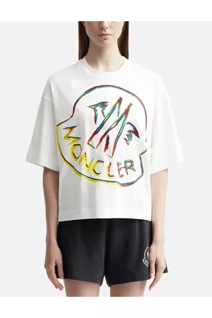 Moncler Women Short Sleeved T-Shirts - Logo Short Sleeve T-shirt