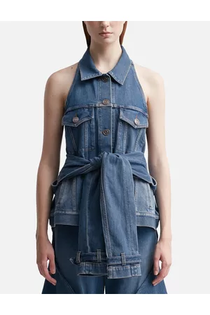 Burberry Women Tank Tops - DENIM VEST