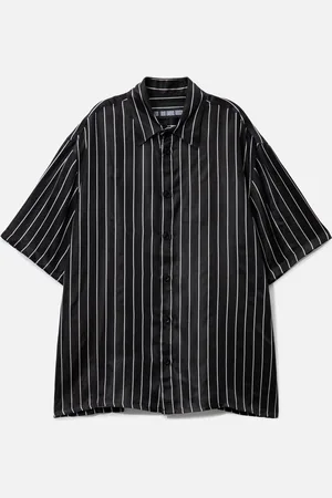 LGN LOUIS GABRIEL NOUCHI Pinstriped Short Sleeve Shirt