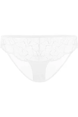 HSIA Blossom Sheer Lace and Mesh Bikini Underwear - M /