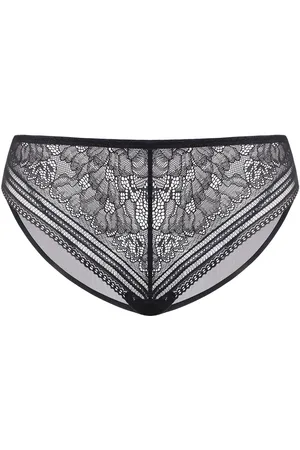 HSIA Blossom - Mid-Rise Breathable Lace Pantie | - M /