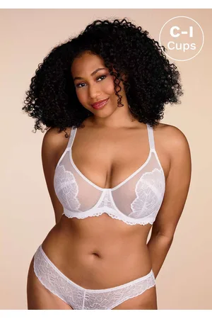 HSIA Blossom Sheer Lace Bra: Comfortable Underwire Bra for Big Busts - / 36 / C