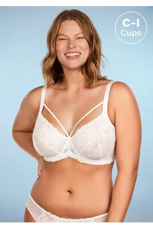 HSIA Pretty In Petals See-Through Lace Bra: Posture Support Bra - / 34 / C