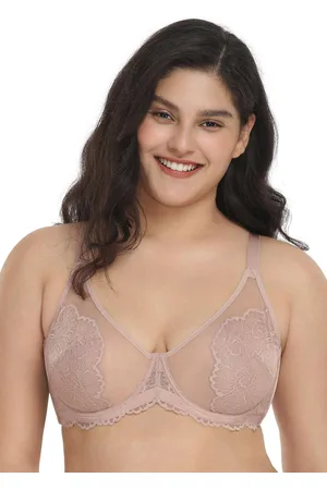 HSIA Blossom Lace Bra and Panties Set: Best Bra for Large Busts - / 34 / C
