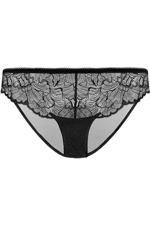 HSIA Blossom Sheer Lace and Mesh Bikini Underwear - M /