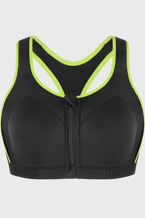 HSIA Speed Race High Impact Adjustable Racerback Sports Bra - M /