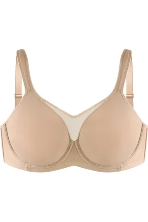 HSIA CoolComfort Smoothing Unlined Minimizer Underwire Bra - / 34 / DDD/F