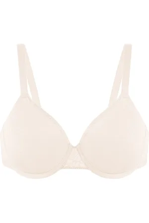 HSIA AirMesh Lace Detail Mesh Lightly Padded Full Coverage Underwire T-Shirt Bra - / 36 / H