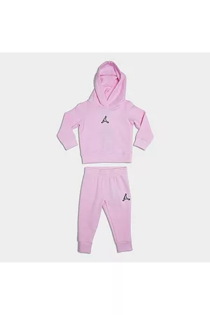 Jordan Hoodies - Girls' Infant Jumpman Essentials Fleece Hoodie and Jogger Pants Set