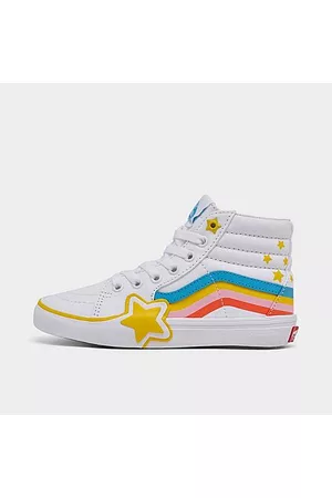 Vans Girls Casual Shoes - Girls' Little Kids' SK8-HI Rainbow Star Casual Shoes