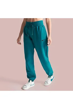 Nike Sportswear Women's Green Oversized High-Waisted Pants