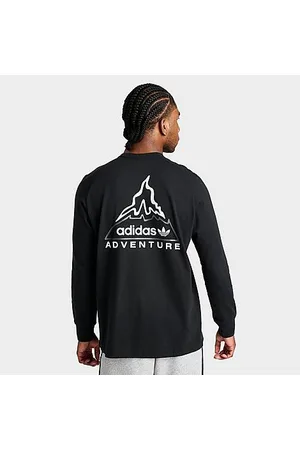 Men's adidas Black Louisville Cardinals Locker Logo Fresh Long Sleeve T- Shirt