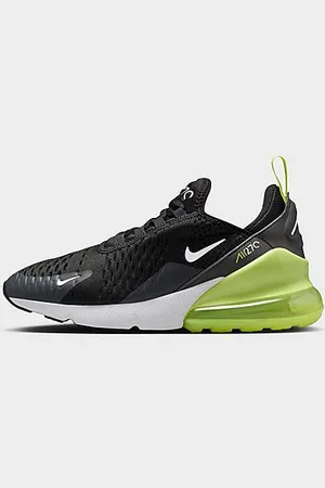 Nike Big Kids Air Max 270 Casual Shoes in Light Lemon Twist/Black/Anthracite Size: 5.5