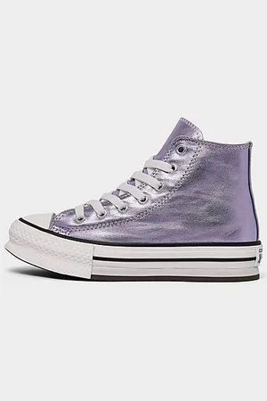Converse Girls Little Kids Chuck Taylor All Star EVA Lift Platform Metallic Casual Shoes in Size: 2.0