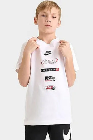 Nike Kids Multi Logo T-Shirt in Size: Medium