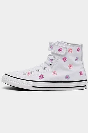 Converse Girls Little Kids Chuck Taylor All Star Florals Easy On High Top Casual Shoes in Size: 2.5
