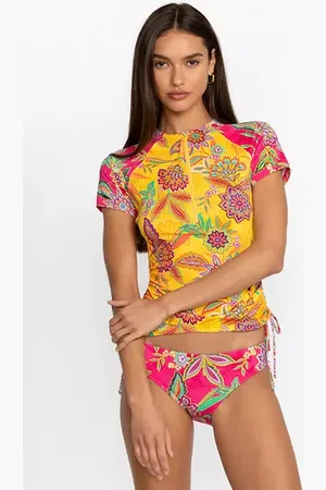 Jm Collection Women's Tropical Runway Jacquard Top, Created for Macy's