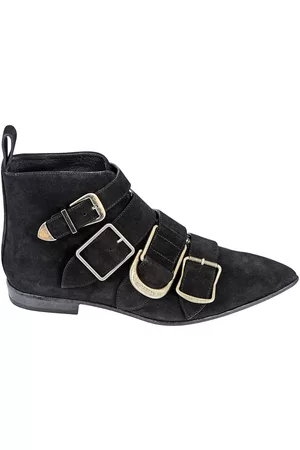 Burberry Ladies Buckled Ankle Boots, Brand Size 35