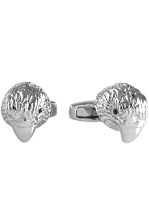 Picasso and Co Rhodium Plated Falcon Cufflinks